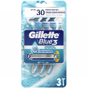 Gillette Blue 3 Cool 3 britvy holiaci strojček pre mužov 3 kusy