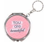 Albi Zrkadielko - kľúčenka s textom You Are Beautiful 6,5 cm