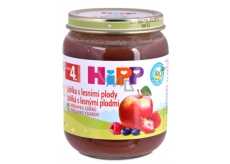 Hipp Ovocie Bio Jablká s lesnými plodmi ovocný príkrm, znížený obsah laktózy a bez pridaného cukru pre deti 125 g