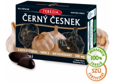 Terezia Čierny cesnak pomáha udržiavať normálnu hladinu cholesterolu a tukov v krvi, podporuje normálnu funkciu srdca a ciev, doplnok stravy 60 kapslí