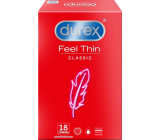 Durex Feel Thin Classic kondóm, nominálna šírka 56 mm 18 kusov