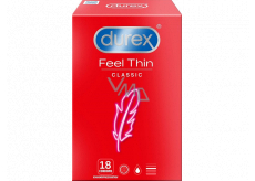 Durex Feel Thin Classic kondóm, nominálna šírka 56 mm 18 kusov