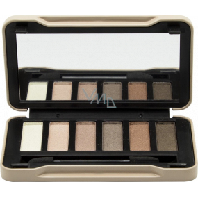 Paleta očných tieňov 6 farieb Magic Studio + aplikátor Nudes 6,6 g