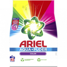 Ariel Aquapuder Color univerzálny prací prášok na farebné oblečenie 45 dávok 2,925 kg