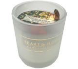 Heart & Home Teplá vianočná sójová vonná sviečka v skle s dobou horenia do 15 hodín 5,8 x 5 cm