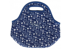 Albi Original Thermal Snack Bag Blue Pattern udrží jedlo dlhšie teplé/studené 30 x 27 x 18 cm