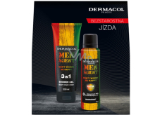 Dermacol Men Agent Don´t Worry be Happy 3v1 sprchový gél na telo, vlasy a tvár 250 ml + dezodorant v spreji 150 ml, kozmetická sada pre mužov