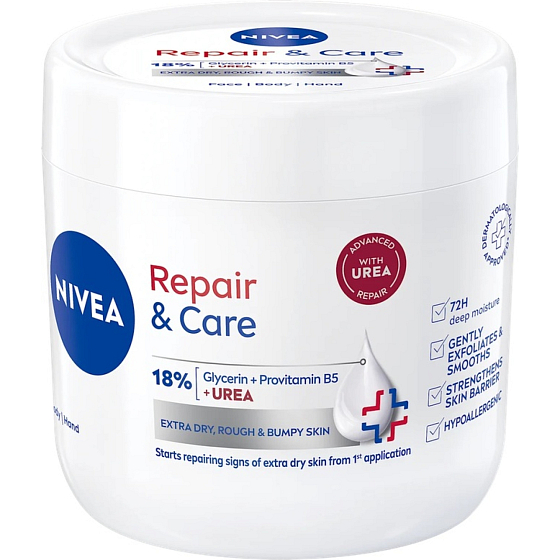 NIVEA telový krém Repair & Care Urea 400 ml