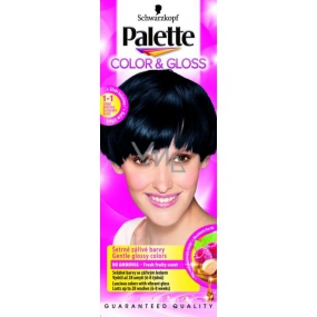 Palette Color & Gloss farba na vlasy 1 - 1 Čierna čučoriedka