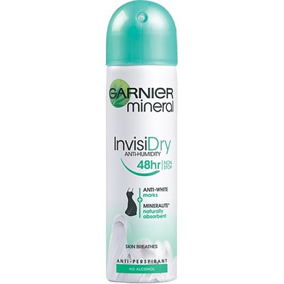 Garnier Mineral Invisi Dry Anti-Humidity dezodorant sprej pre ženy 150 ml