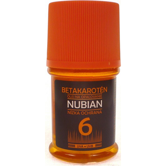 Nubian OF6 Betakarotén olej na opaľovanie nízka ochrana 60 ml