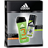 Adidas Cool & Dry 48h 6v1 antiperspirant deodorant sprej pre mužov 150 ml + Active Start 3v1 sprchový gél na telo, vlasy a tvár pre mužov 250 ml, kozmetická sada