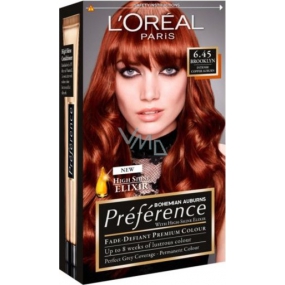 Loreal Paris Préférence recitál farba na vlasy 6.45 brooklyn Intenzívne medená hnedá