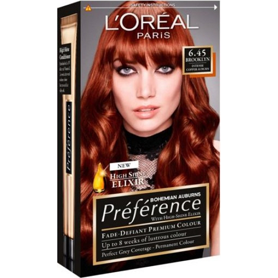 Loreal Paris Préférence recitál farba na vlasy 6.45 brooklyn Intenzívne medená hnedá