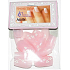 Absolute Cosmetics Nails umelé nechty francúzska manikúra 21000 ružové s kvetmi 20 kusov