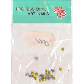 Professional Art Nails ozdoby na nechty kamienky srdiečka zlatej 1 balenie