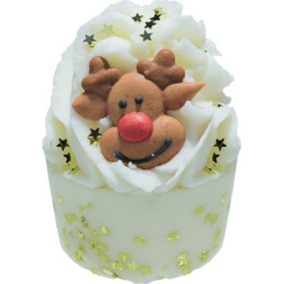 Bomb Cosmetics Vianočný sob - The Leader of the Pack Bath Mallow Maslový špalíček do kúpeľa 50 g