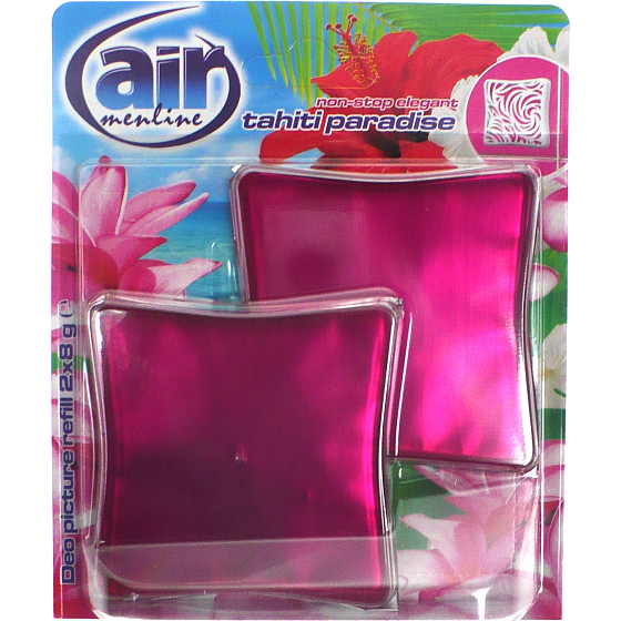 Air menłinu Deo Picture Non Stop Elegant Tahiti Paradise gélový osviežovač vzduchu náhradná náplň 2 x 8 g