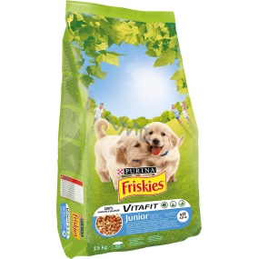 Purina Friskies Vitalita Junior s kuracím mäsom a mrkvou 15 kg