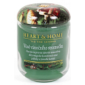 Heart & Home Vôňa vianočného stromčeka Sójová vonná sviečka strednej horí až 30 hodín 110 g