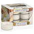 Yankee Candle Spice White Cocoa - Korenené biele kakao vonná čajová sviečka 12 x 9,8 g