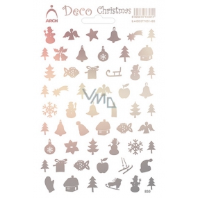Arch Holografické dekoračné samolepky vianočné rôzne motívy multicolor