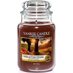 Yankee Candle Warm Autumn Evening - Teplý jesenný večer vonná sviečka Classic veľká sklo 623 g