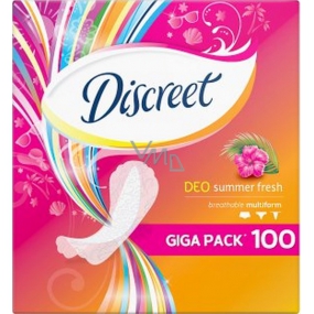 Discreet Deo Summer Fresh Multiform slipové intímne vložky pre každodenné použitie 100 kusov