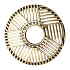 Yankee Candle Crosshatch Brass prstenec ozdobný mosadzný na stredné a veľké vonné sviečky Classic Illuma Lid