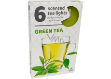 Čajové sviečky s vôňou zeleného čaju 6 kusov