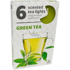 Čajové sviečky s vôňou zeleného čaju 6 kusov