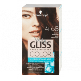 Schwarzkopf Gliss Color farba na vlasy 4-68 Tmavý mahagón 2 x 60 ml