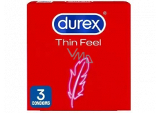 Durex Feel Thin Classic kondóm sa stenčenú stenou pre vyššiu citlivosť, nominálna šírka 56 mm 3 kusy