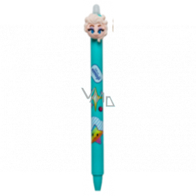Colorino Gumovateľné pero Disney Emoji tmavo zelené, modrá náplň 0,5 mm