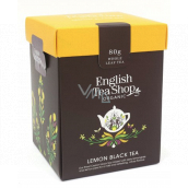 English Tea Shop Bio Čierny čaj s citrónom sypaný čaj 80 g bio + drevená odmerka so sponou
