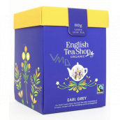 English Tea Shop Bio Čierny čaj Earl Grey sypaný čaj 80 g + drevená odmerka so sponou