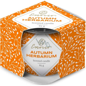 Emocio Dekor Autumn Herbarium vonná sviečka sklo 70 x 62 mm 85 g