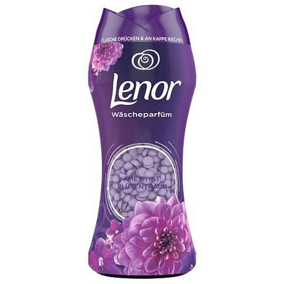 Lenor Amethyst & Floral Bouquet vôňa bergamotu, frézie a jazmínu vonné guličky do bubna práčky 140 g