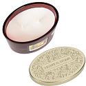 Heart & Home Teplá vianočná sójová sviečka elipsa horí až 40 hodín 220 g