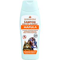 Herbavera Hafula, šampón pre psov a mačky, antiparazitný s konopím, 250 ml