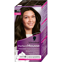 Schwarzkopf Perfect Mousse Permanent Foam Color farba na vlasy 400 Ľadové Espresso