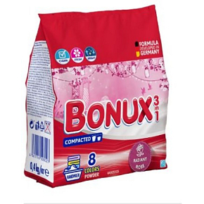 Bonux prací prášok Radiant Rose, 400 g, 8 dávok