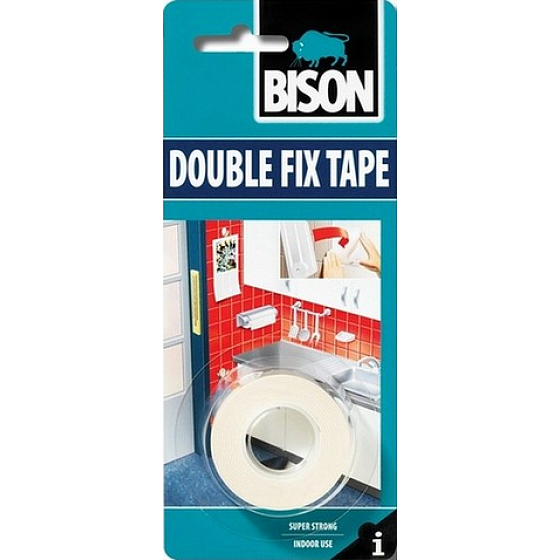 Bison Double Fix Tape obojstranná lepiaca páska 1,5 m x 19 mm