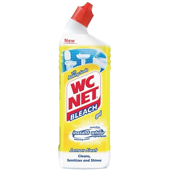 Wc Net Bleach gél Lemon Fresh gélový čistič wc a kúpeľne 750 ml