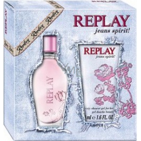 Replay Jeans Spirit! Woman toaletná voda 20 ml + sprchový gél 50 ml, darčeková sada