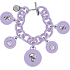Ops! Objects Trésor 5 Coin Bracelet náramok OPSKBR5-07-2200 svetle orgovánová