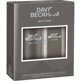 David Beckham Beyond parfumovaný deodorant sklo pre mužov 75 ml + dezodorant sprej 150 ml, kozmetická sada