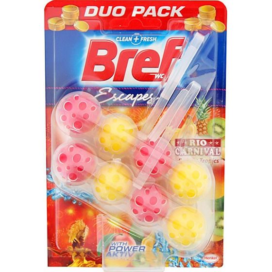 Bref Escapes Power Aktiv 4 Formula Rio Carnival Golden Tropics WC blok 2 x 50 g