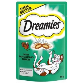 Dreamies Cat s morkou doplnkové krmivo pre mačky 60 g