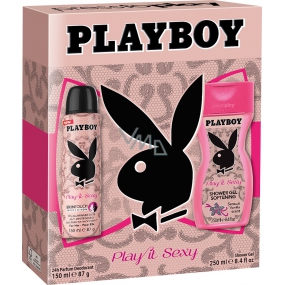 Playboy Play It Sexy dezodorant sprej pre ženy 150 ml + sprchový gél 250 ml, kozmetická súprava 2016